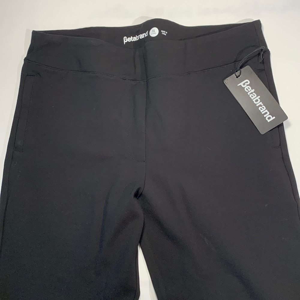 *LONG* XL Betabrand straight leg travel yoga pants